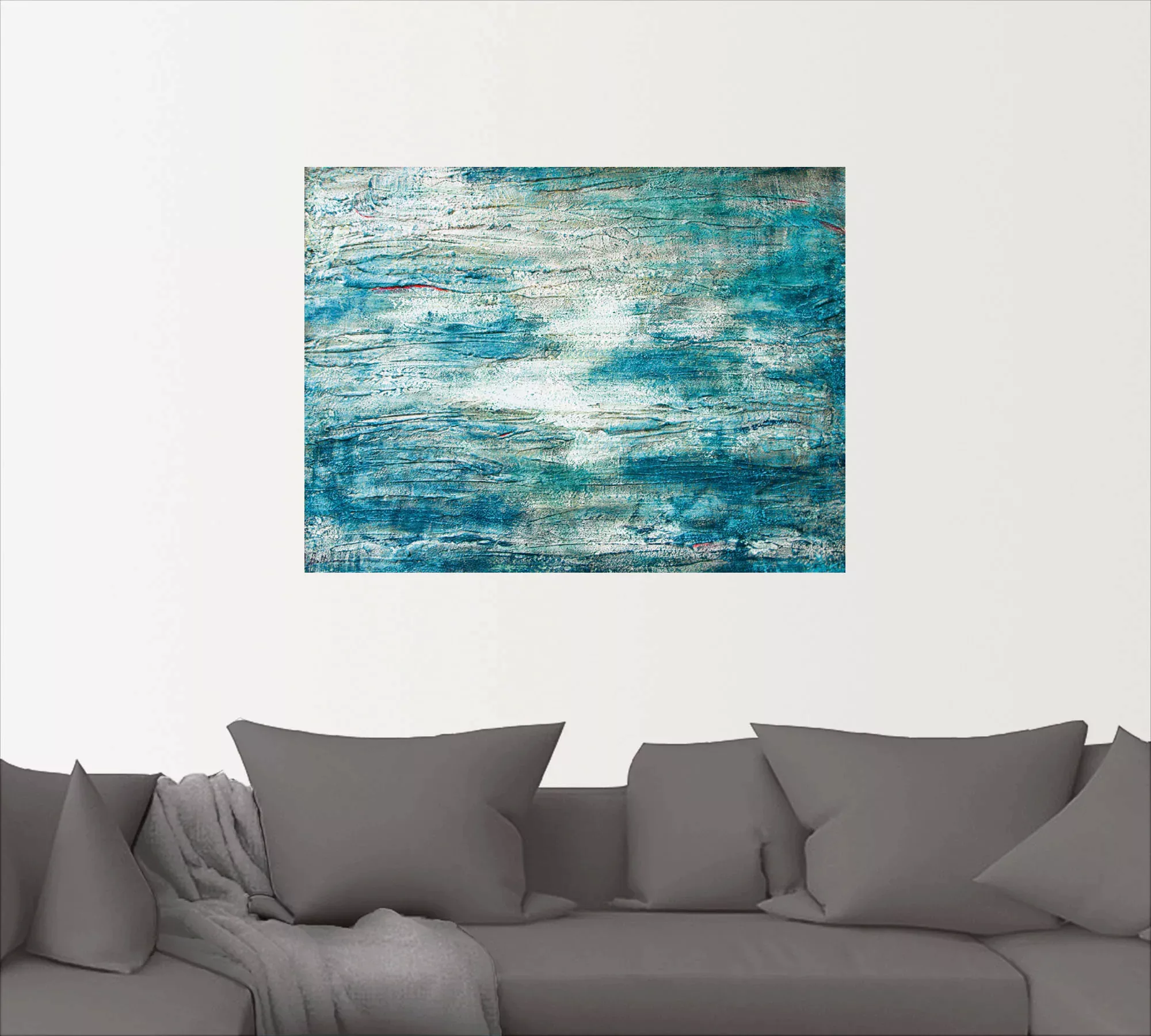 Artland Wandbild »abstrakte Malerei Aquarell«, Gegenstandslos, (1 St.), als günstig online kaufen