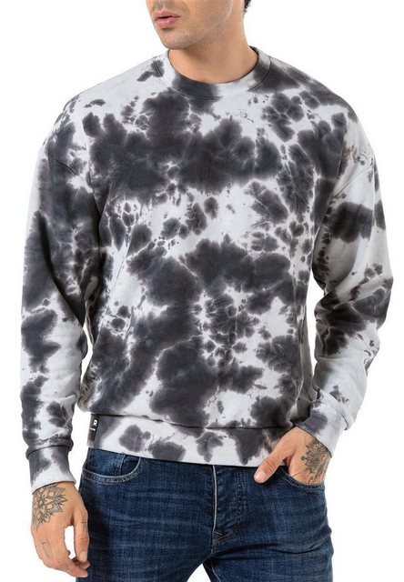 RedBridge Sweatshirt dezent oversized im Batik Look günstig online kaufen