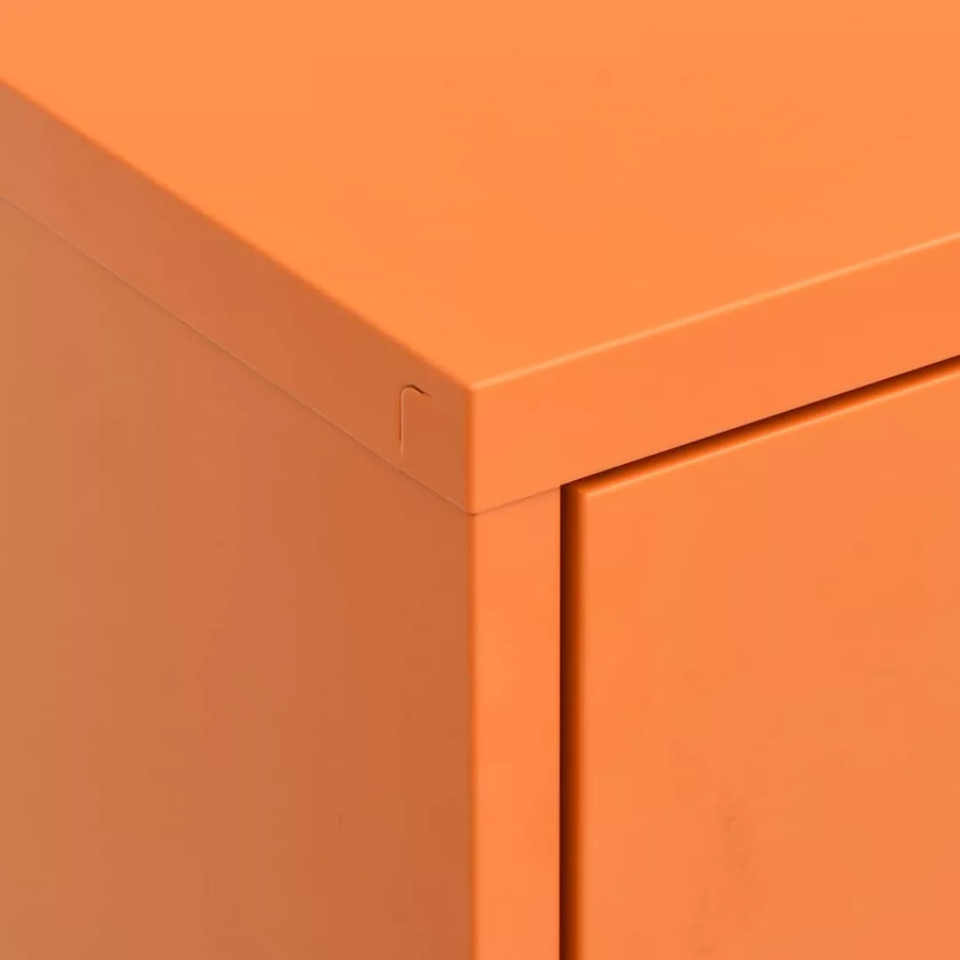 vidaXL Aktenschrank Lagerschrank Orange 80x35x101,5 cm Stahl günstig online kaufen