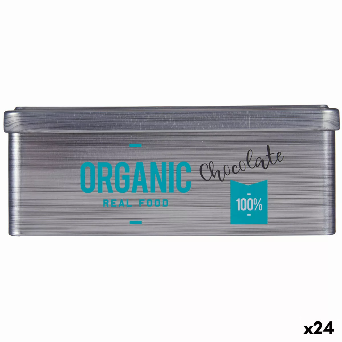 Gefäß Schokolade Grau Weißblech (11 X 7,1 X 18 Cm) (24 Stück) günstig online kaufen