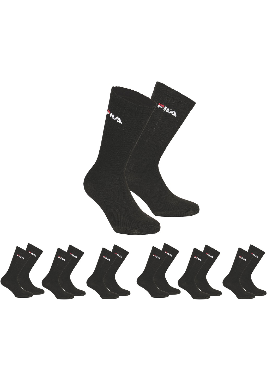 Fila Sportsocken "UNISEX CREW TENNIS FULL TERRY SOCKS", (6 Paar), mit einge günstig online kaufen