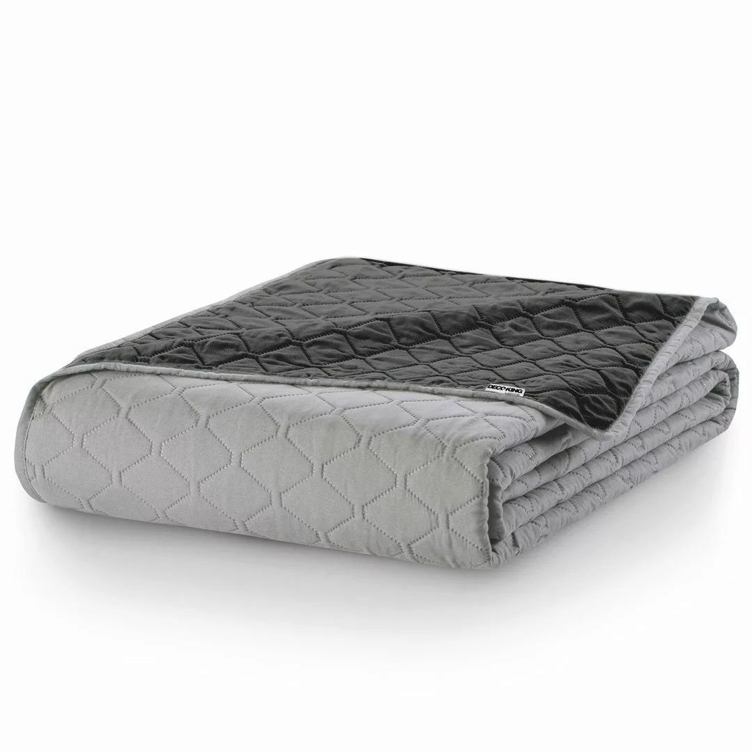 DecoKing Tagesdecke Bettüberwurf mit Uni Wendedesign günstig online kaufen
