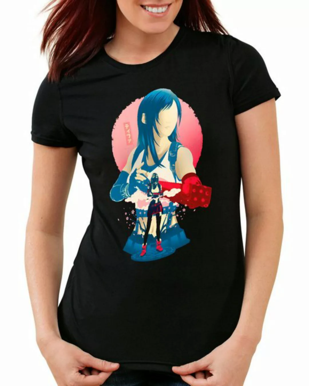 style3 T-Shirt Fist Fighter Girl final fantasy 7 VII chocobo remake günstig online kaufen