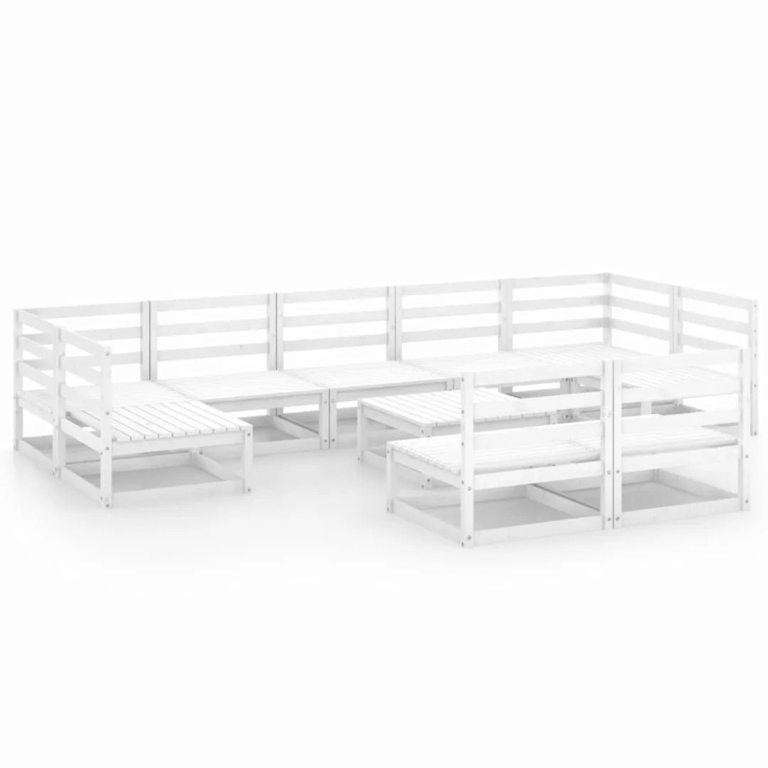 10-tlg. Garten-lounge-set Kiefer Massivholz günstig online kaufen