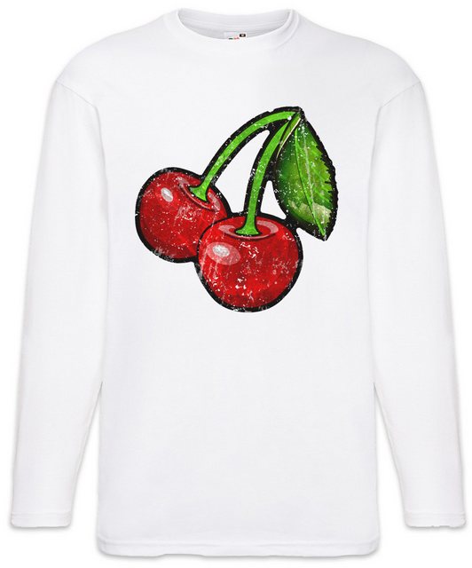 Urban Backwoods Langarmshirt Oldschool Cherries Vintage Logo I Langarm T-Sh günstig online kaufen