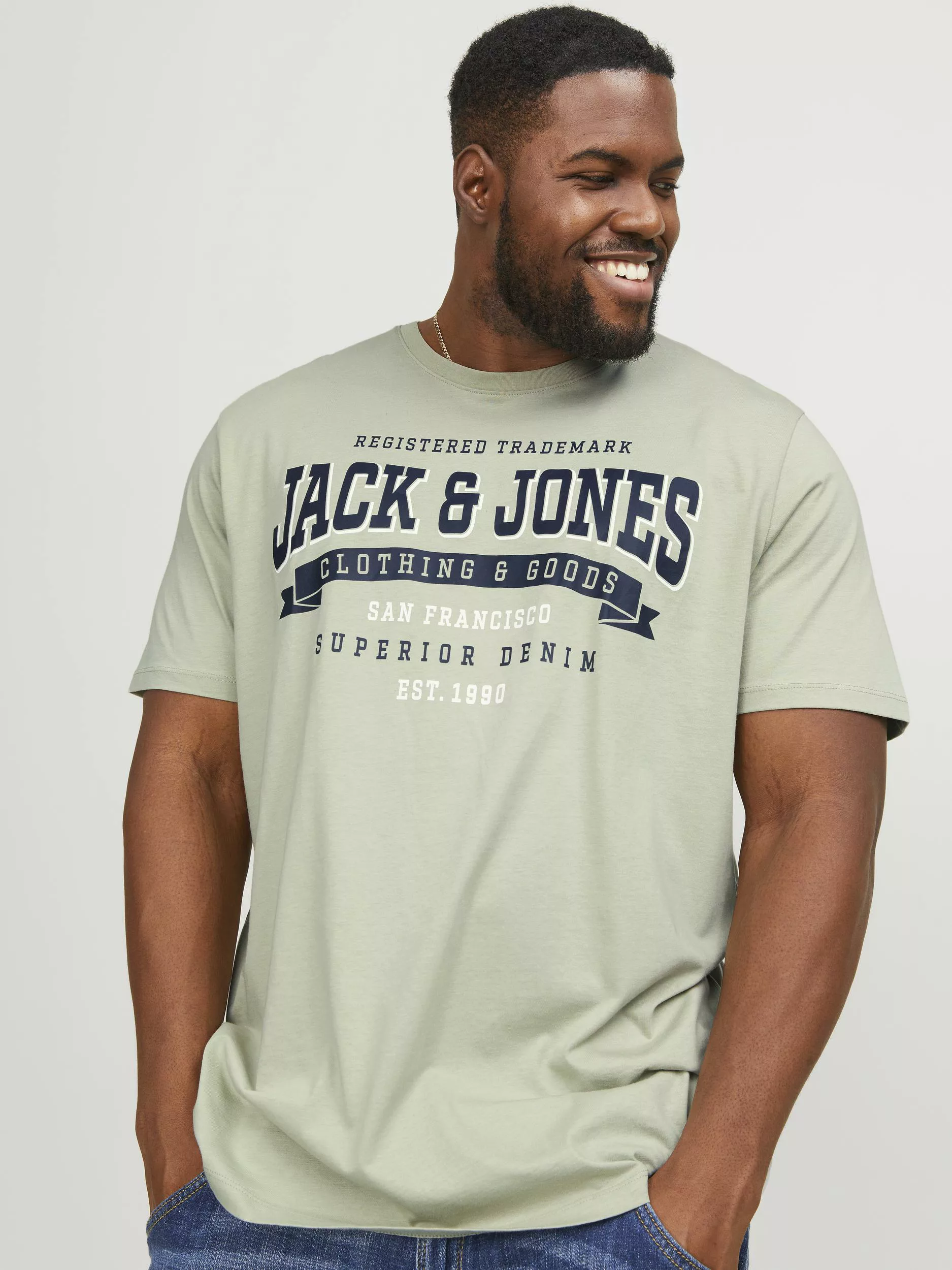 Jack & Jones PlusSize Rundhalsshirt JJELOGO TEE SS O-NECK 2 COL 23/24 PLS günstig online kaufen