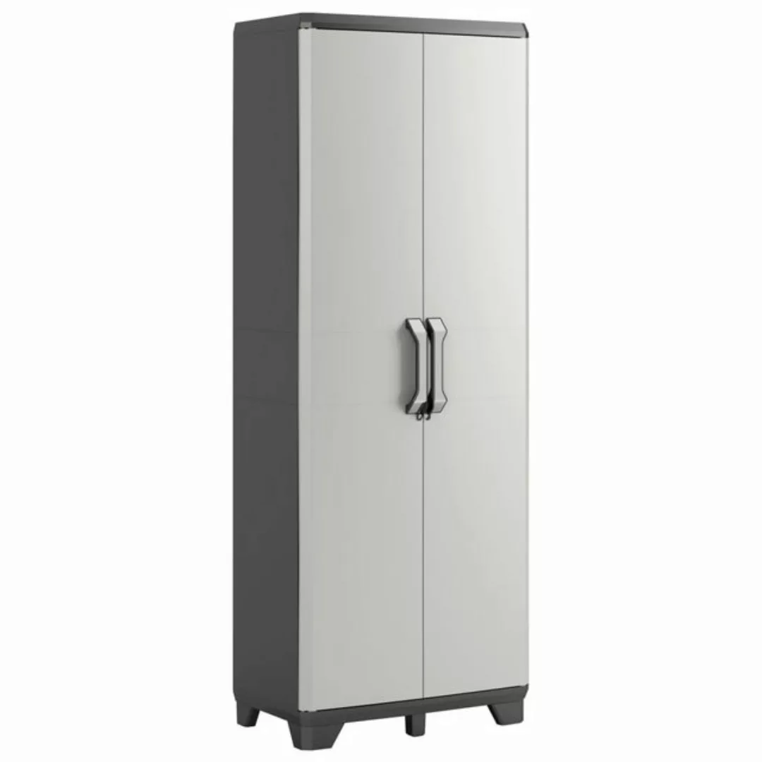 Keter Fächerschrank Mehrzweckschrank Gear Schwarz und Grau 182 cm (1-St) günstig online kaufen