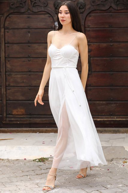 Modabout Abendkleid Langes Maxikleid Hochzeitskleid Für Damen - NELB0232D09 günstig online kaufen