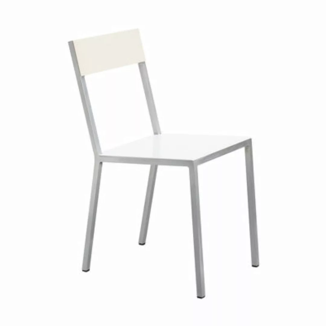 Stuhl Alu Chair metall weiß beige - valerie objects - Beige günstig online kaufen