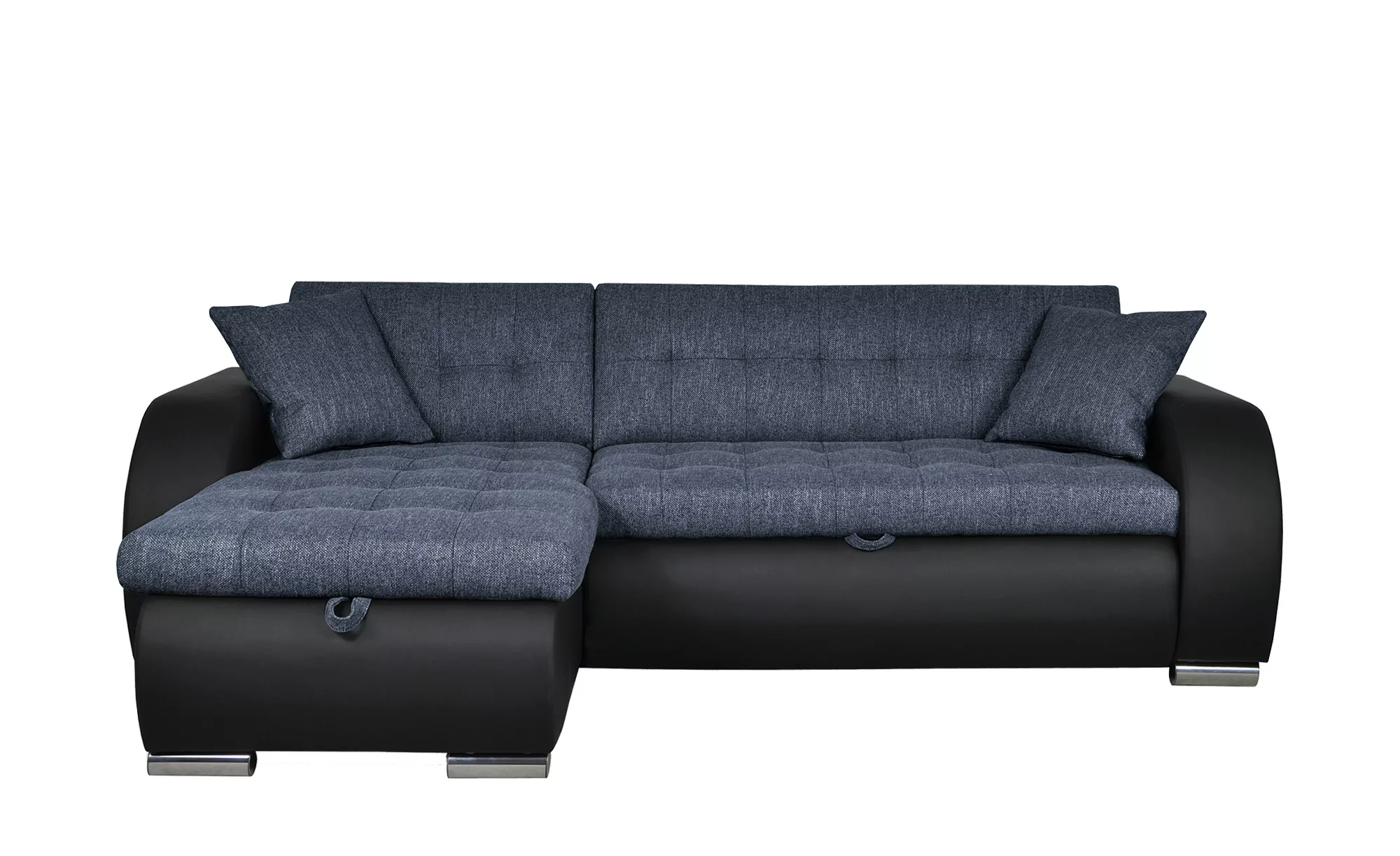 Ecksofa - blau - 242 cm - 80 cm - 161 cm - Polstermöbel > Sofas > Ecksofas günstig online kaufen