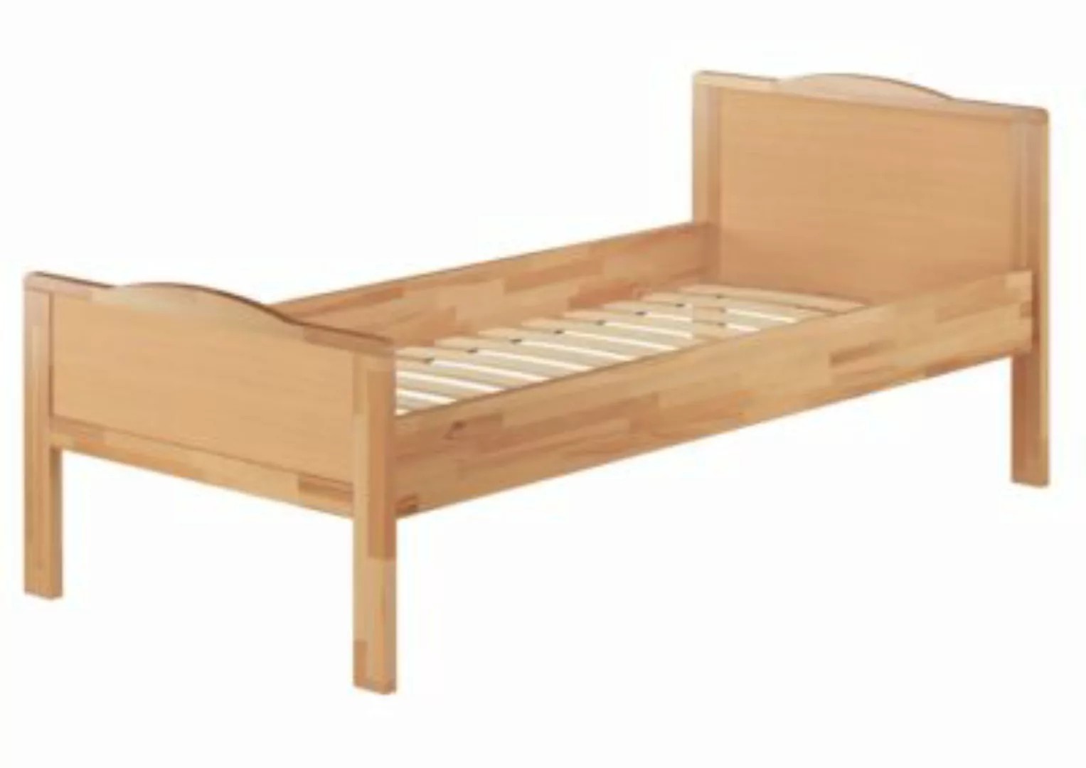 Erst-Holz® Höheres Seniorenbett 100x200 Buche mit Federleisten natur Gr. 10 günstig online kaufen
