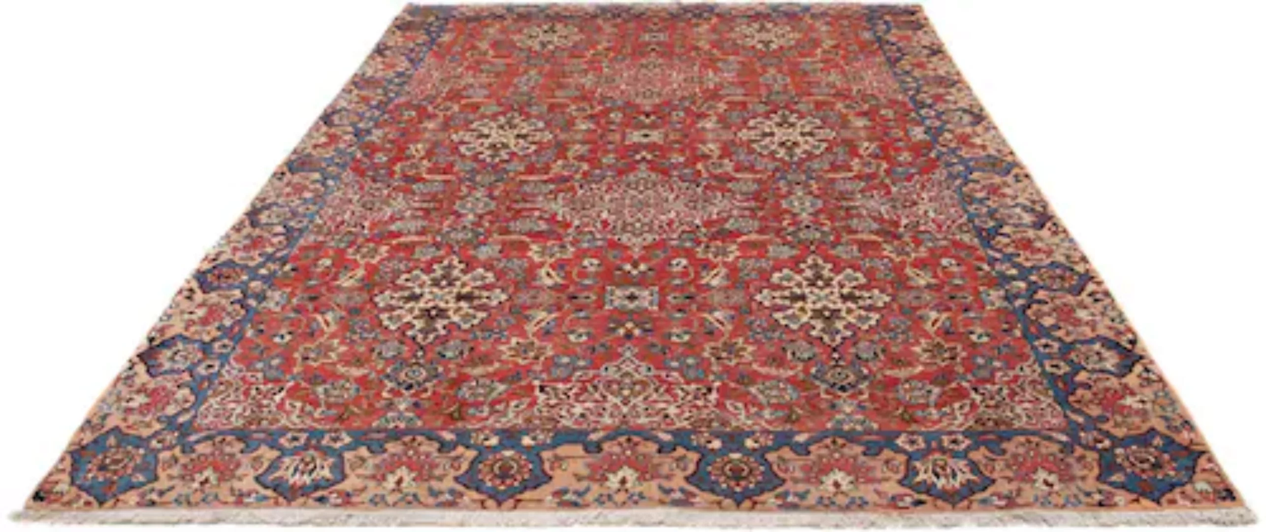 morgenland Wollteppich »Isfahan Medaillon Rosso 322 x 202 cm«, rechteckig, günstig online kaufen