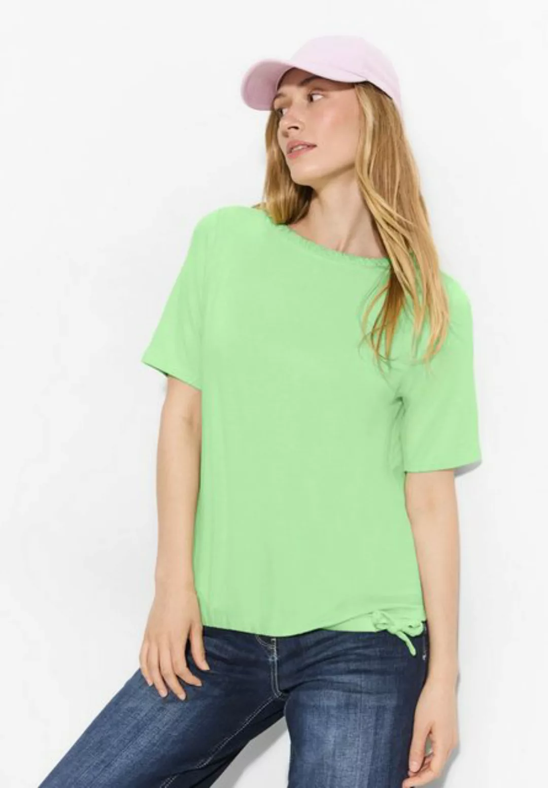 Cecil T-Shirt in Unifarbe günstig online kaufen