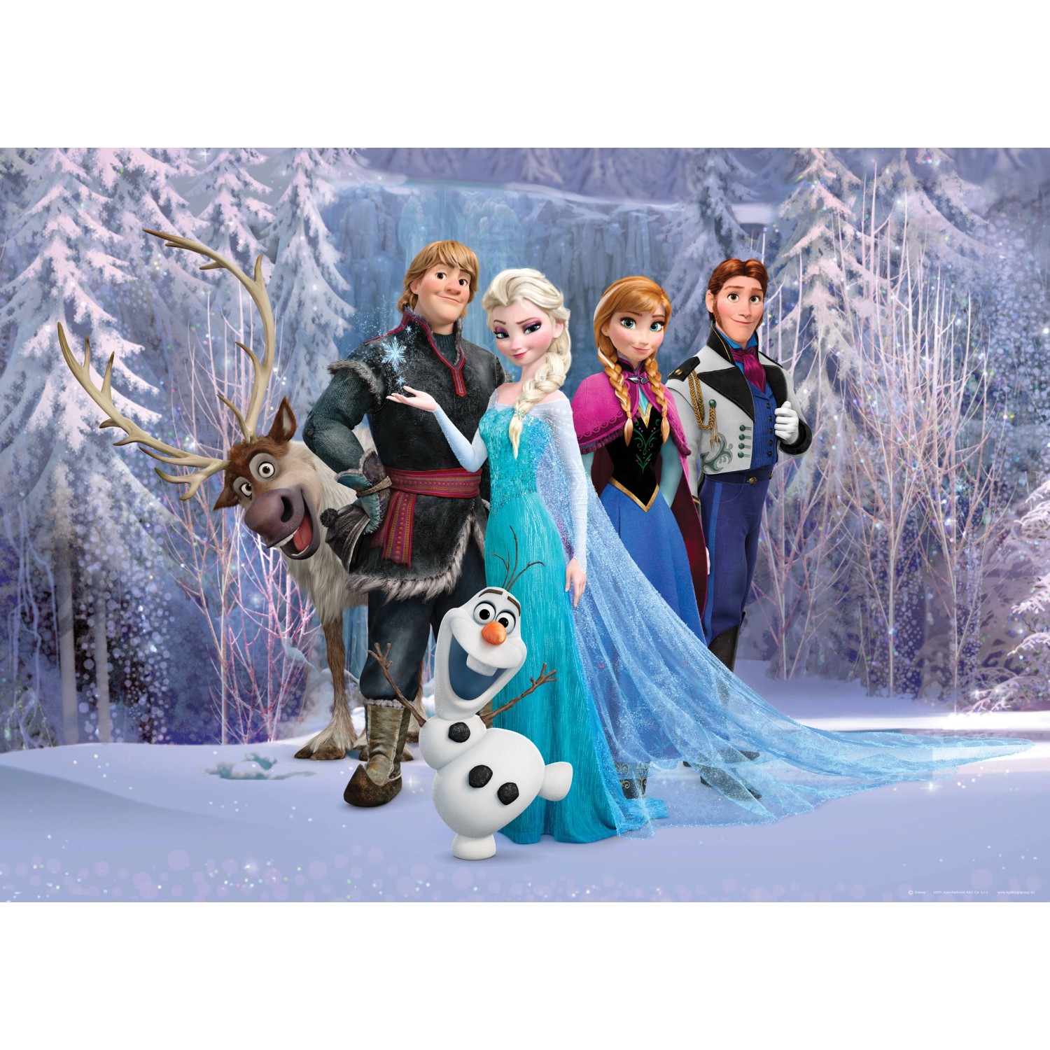Disney Poster Die Eiskönigin Lila und Blau 160 x 110 cm 600656 günstig online kaufen