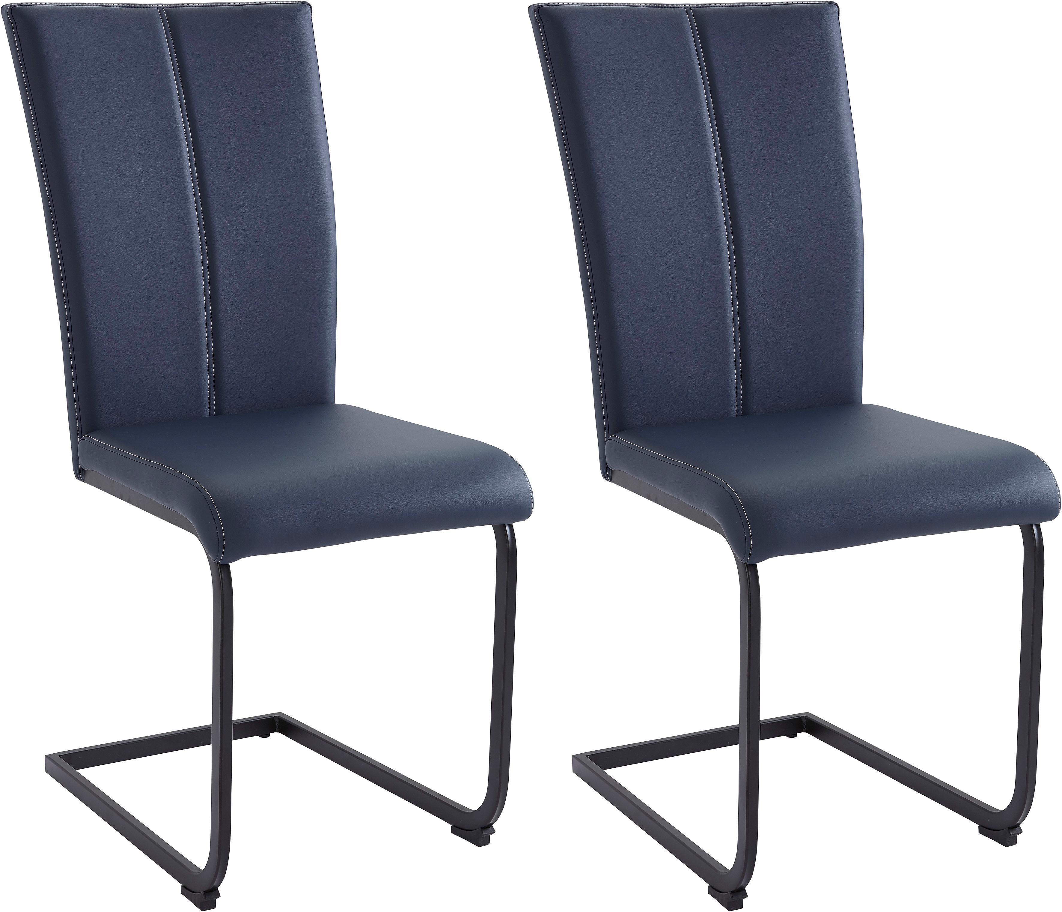 Home affaire Freischwinger "Nils", (Set), 2 St., Kunstleder, Stuhl belastba günstig online kaufen