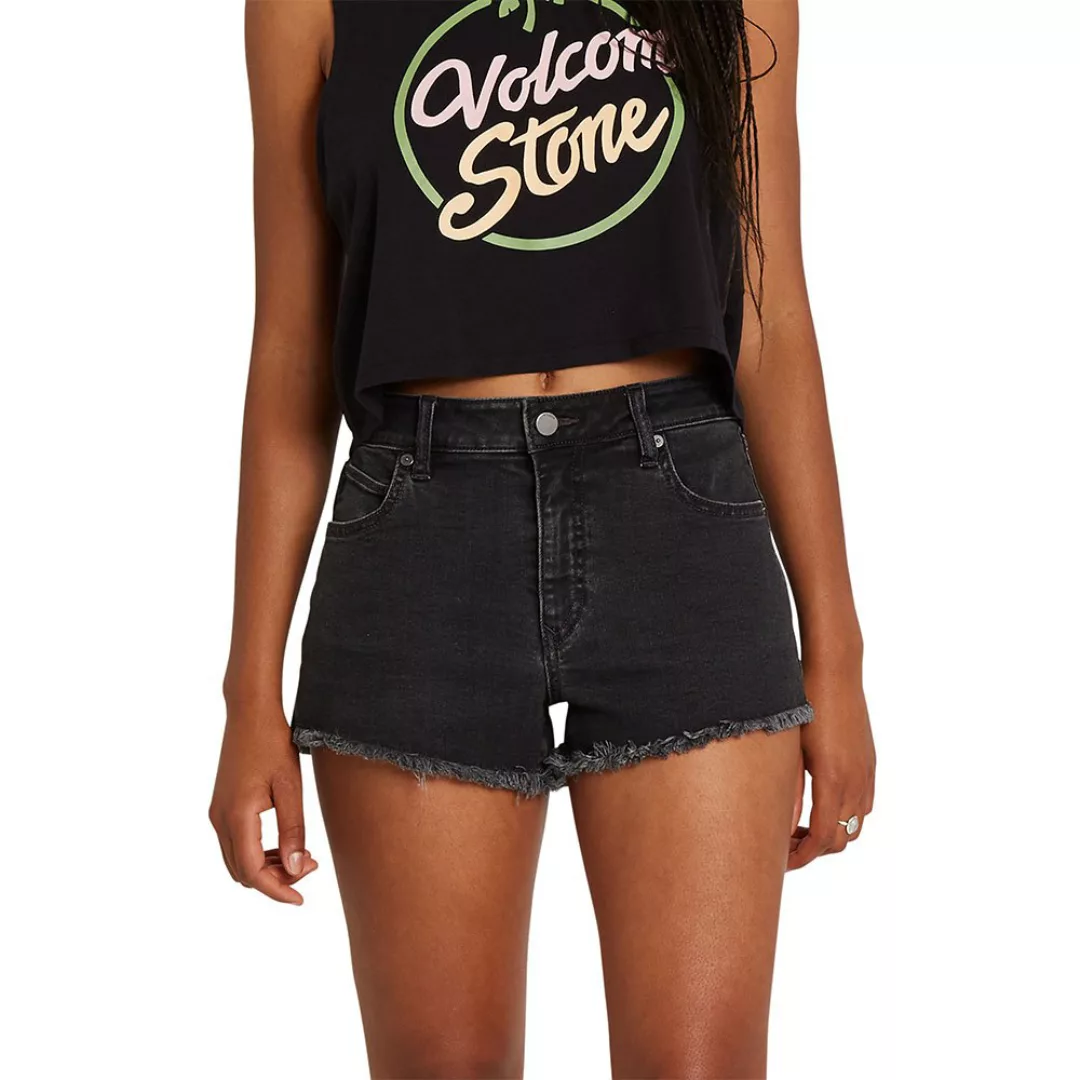 Volcom Stoney Stretch Jeans-shorts 30 Asphalt Black günstig online kaufen