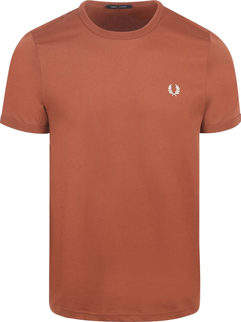 Fred Perry Ringer T-Shirt Braun S54 - Größe L günstig online kaufen