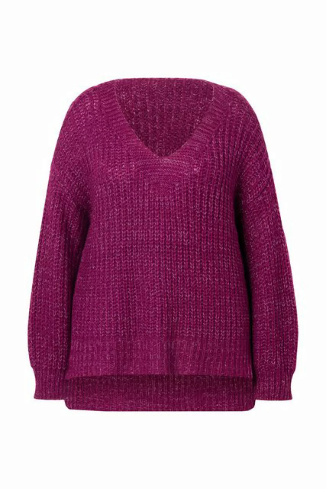 Janet & Joyce Strickpullover Pullover oversized V-Ausschnitt günstig online kaufen