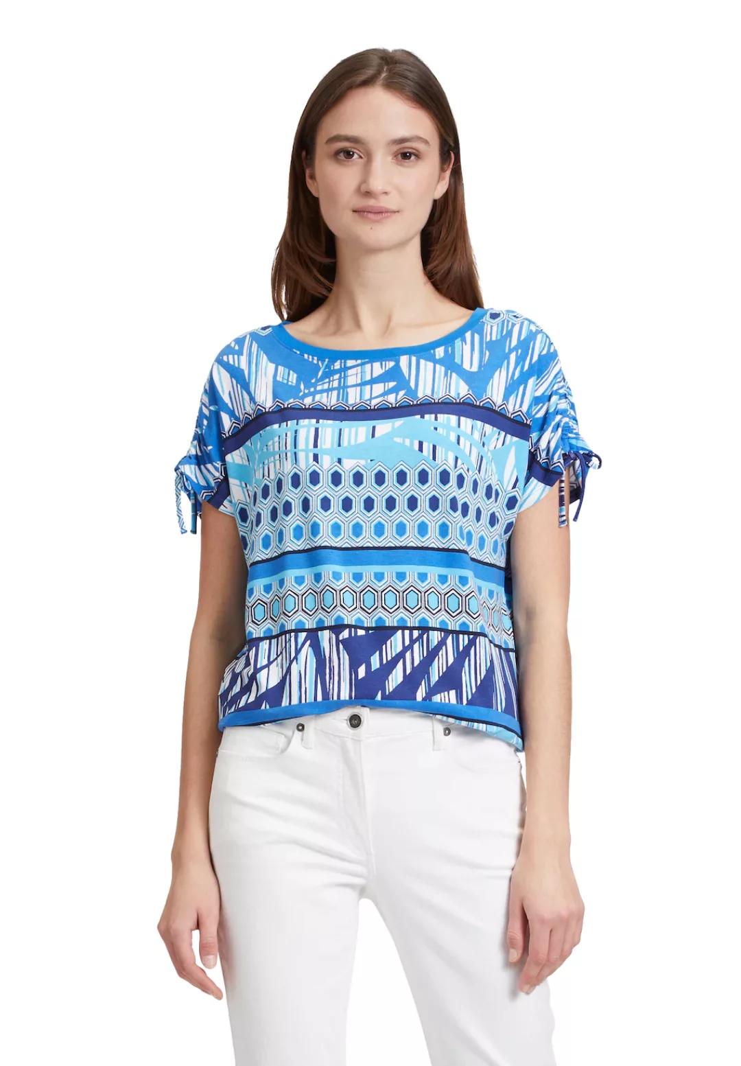 Betty Barclay Kurzarmshirt "Betty Barclay Casual-Shirt mit Raffung", Druck günstig online kaufen