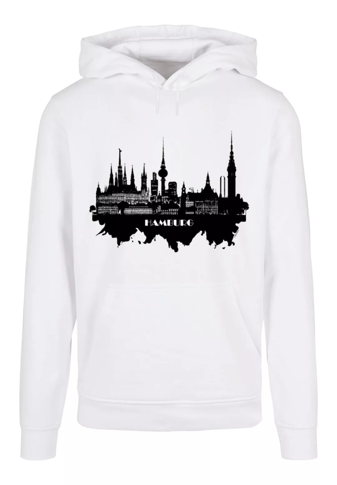 F4NT4STIC Kapuzenpullover Cities Collection - Hamburg skyline Print günstig online kaufen