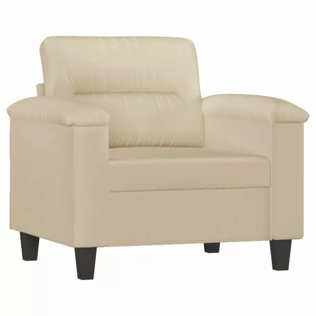 vidaXL Sofa Sessel Creme 60 cm Mikrofasergewebe günstig online kaufen