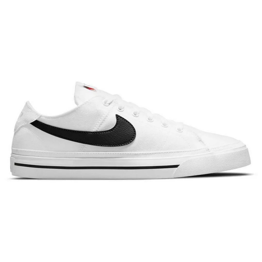 Nike Court Legacy Canvas Sportschuhe EU 40 1/2 White / Black günstig online kaufen