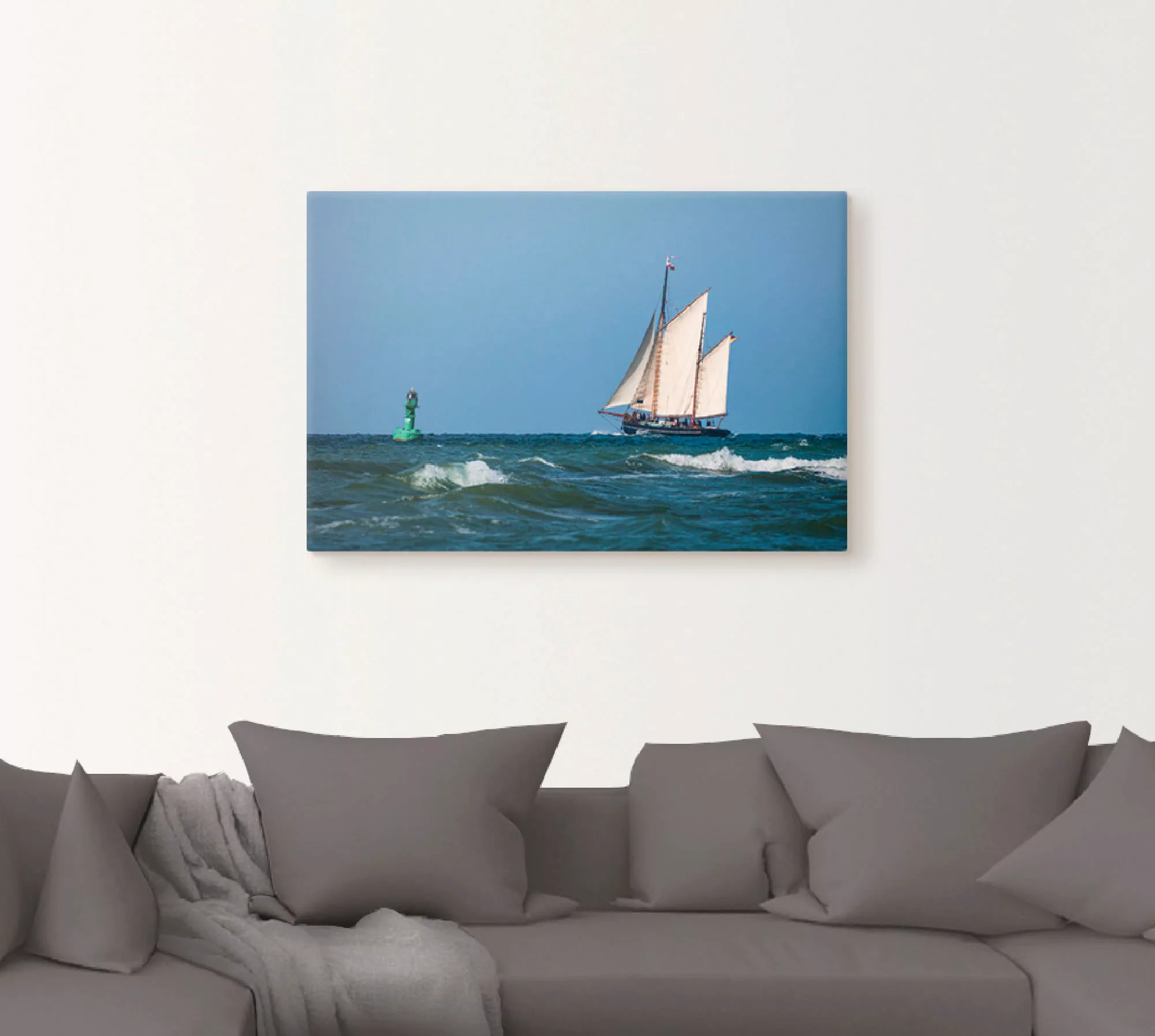 Artland Leinwandbild »Segelschiff auf der Ostsee«, Boote & Schiffe, (1 St.) günstig online kaufen