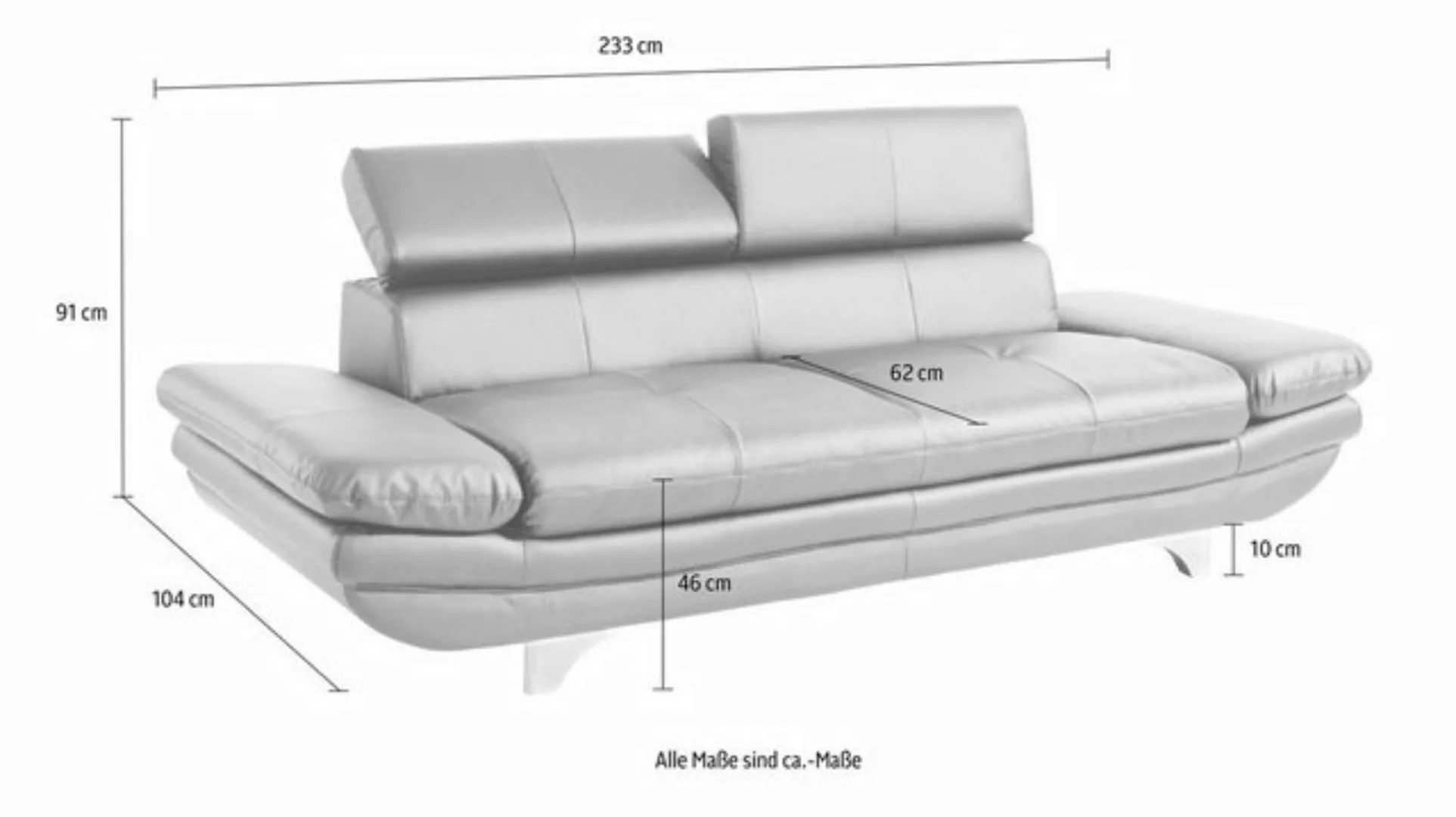 COTTA Polstergarnitur Enterprise, (Set), Set: bestehend aus 3-Sitzer und Ho günstig online kaufen