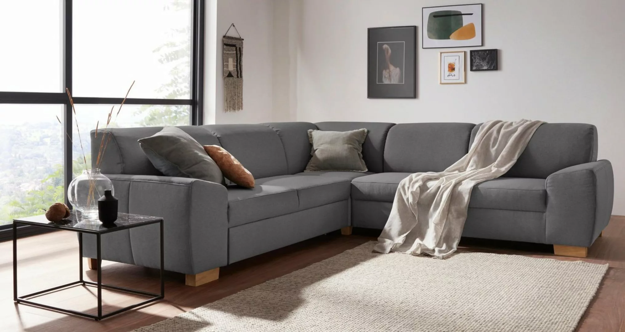 DOMO collection Ecksofa "Incanto L-Form", wahlweise mit Bettfunktion günstig online kaufen