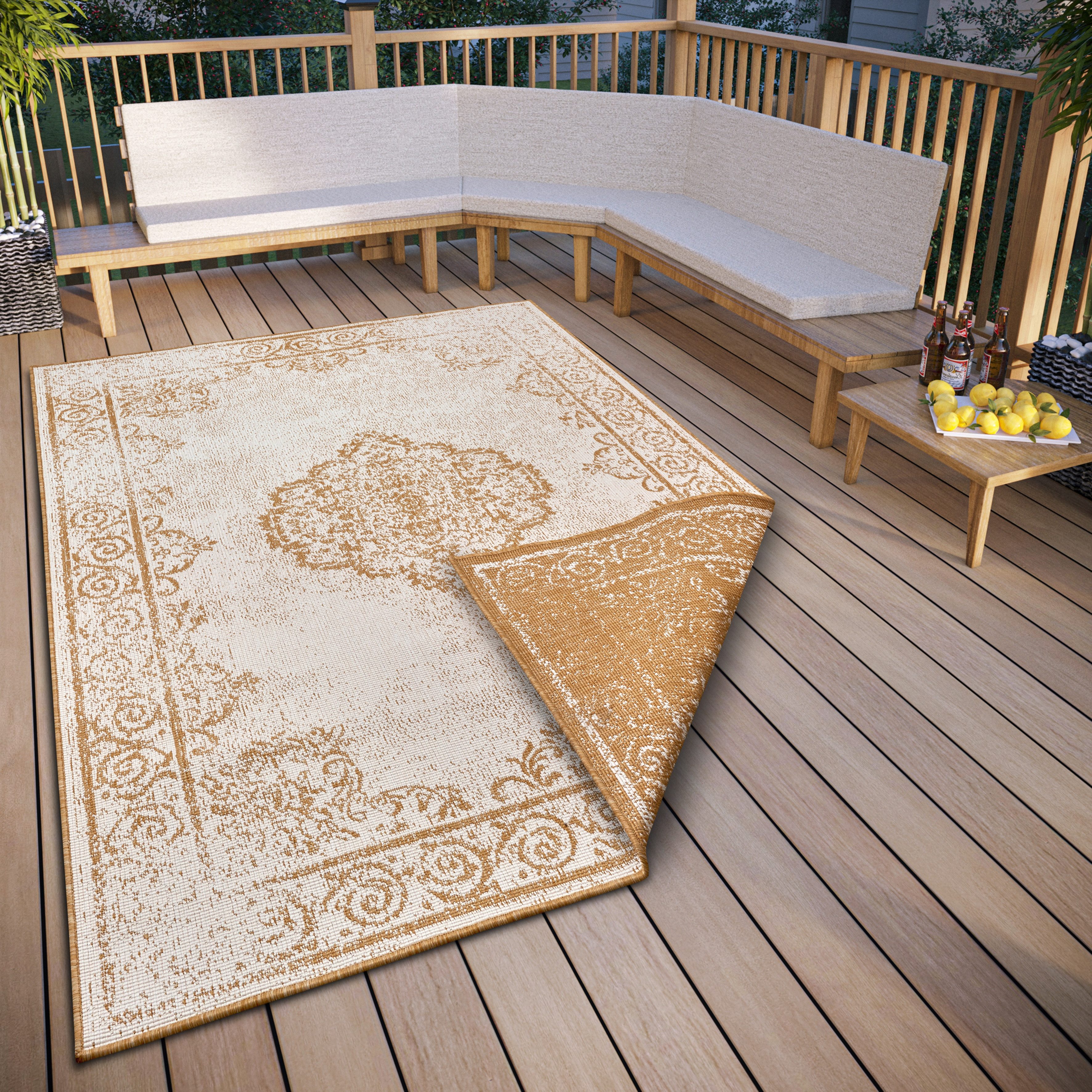 HANSE Home Teppich »CEBU Wendeteppich«, rechteckig, 5 mm Höhe, In-& Outdoor günstig online kaufen