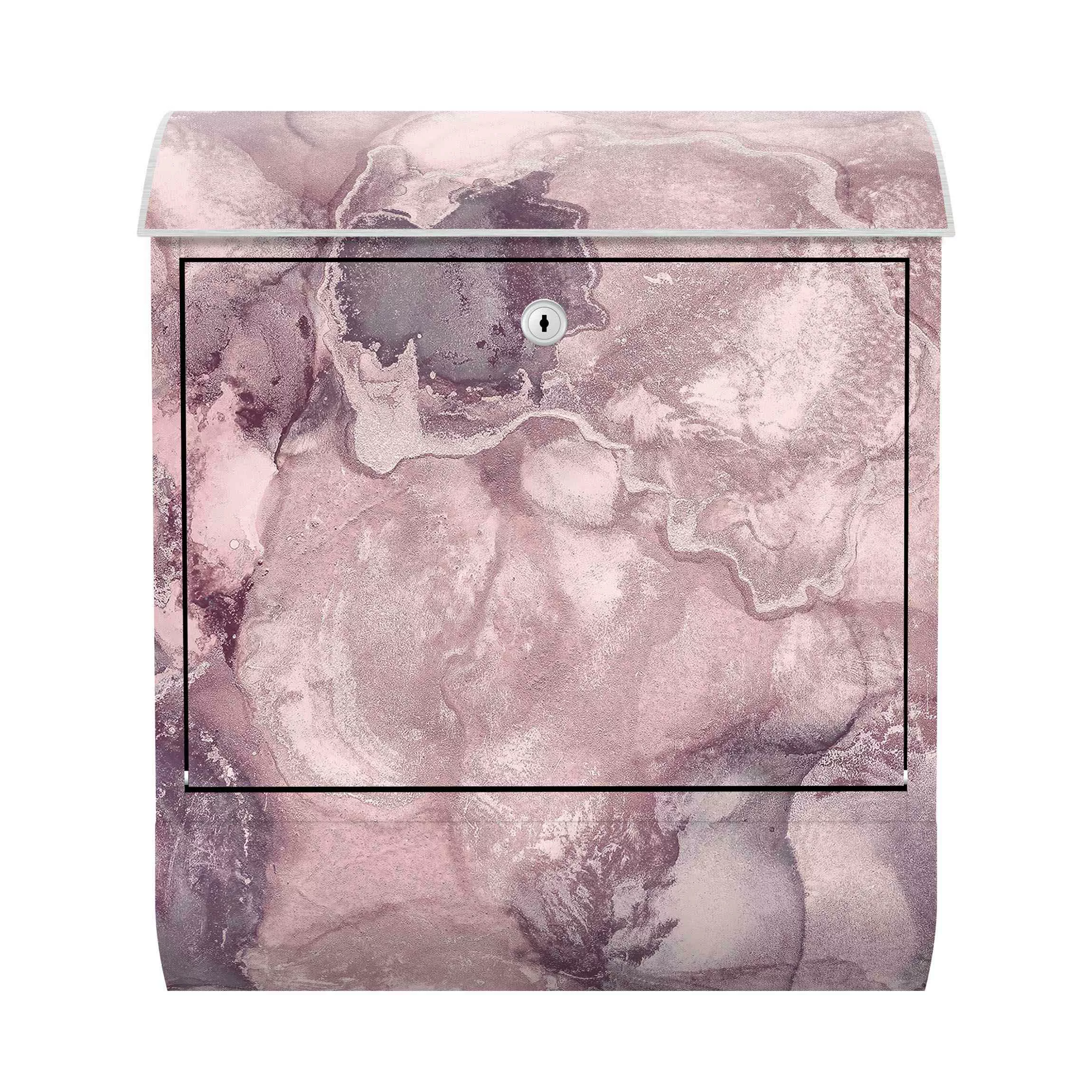Briefkasten Abstrakt Farbexperimente Marmor Violett günstig online kaufen