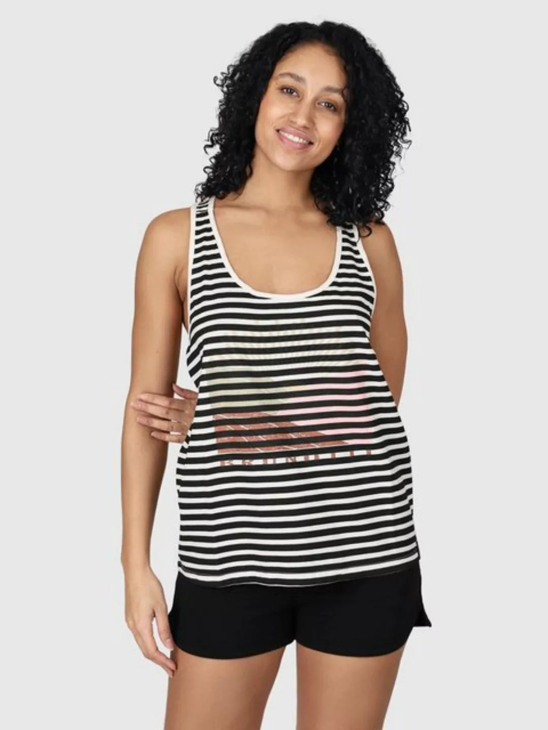 Brunotti Kurzarmshirt Kenzia-Stripe Women Top White Pearl günstig online kaufen