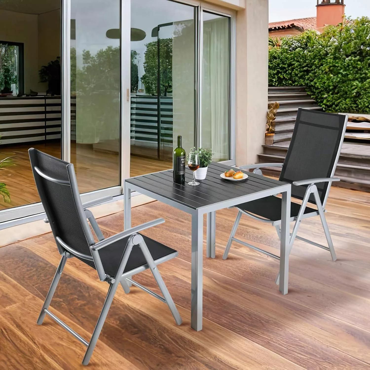 TLGREEN Gartenlounge-Set Gartenmöbel-Set,Balkonmöbel-Set,Aluminium-Sitzgrup günstig online kaufen