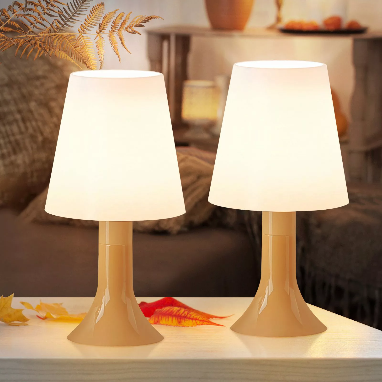 Nettlife Nachttischlampe 2er Set Tischlampe schlafzimmer günstig online kaufen