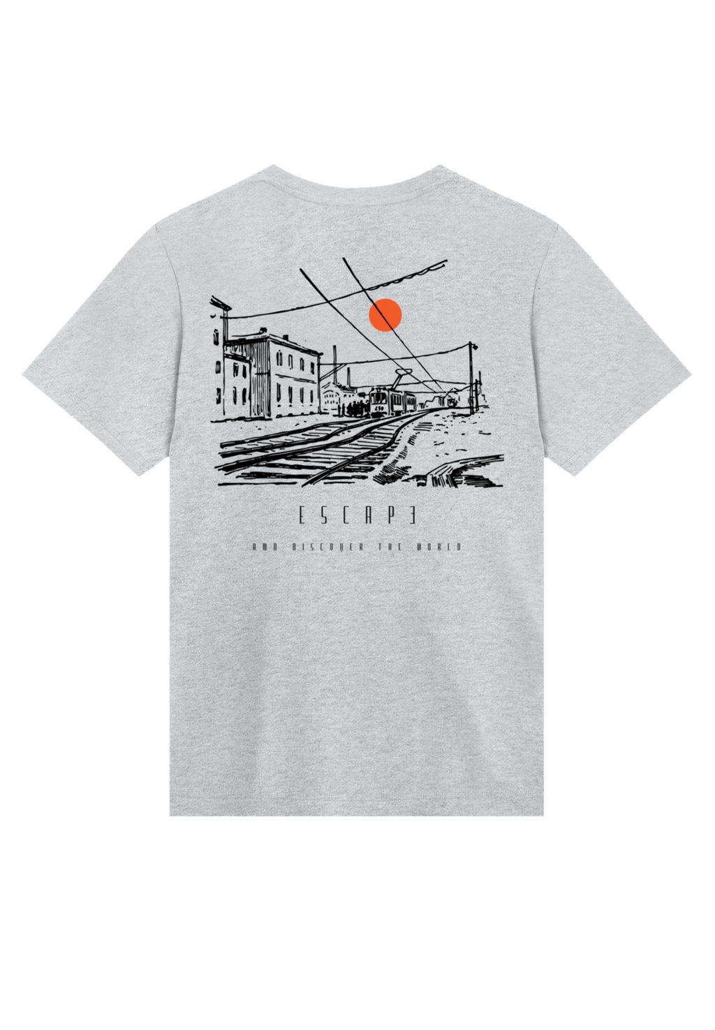 F4NT4STIC T-Shirt "Escape Discover the World Town Train Station", Premium Q günstig online kaufen
