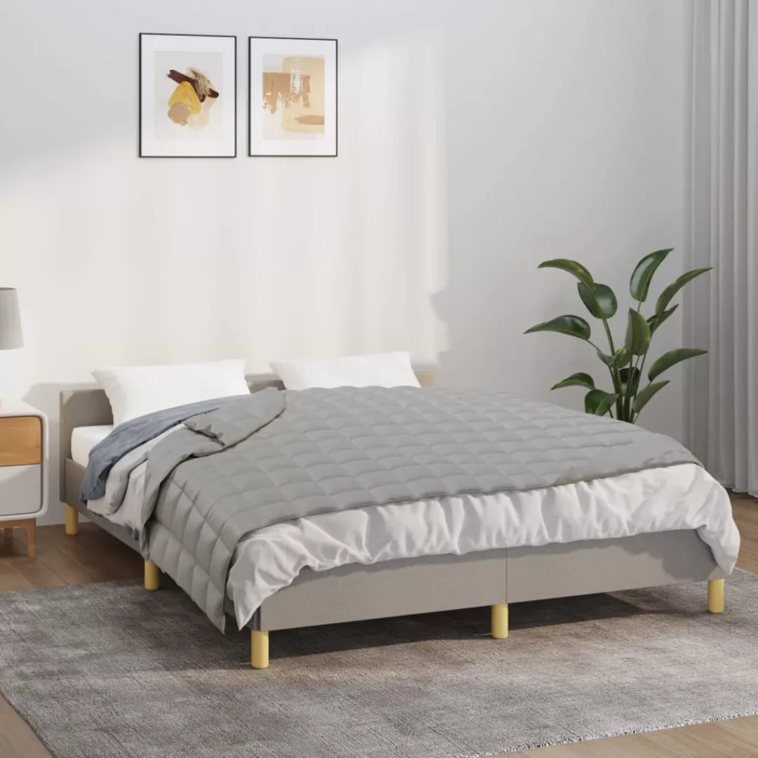 Vidaxl Gewichtsdecke Grau 120x180 Cm 5 Kg Stoff günstig online kaufen