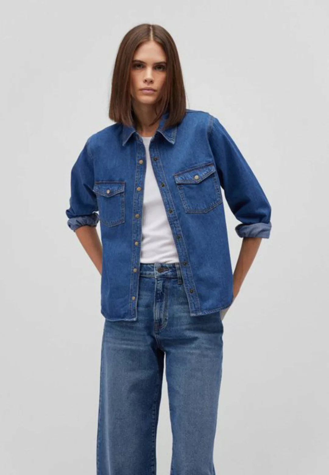 Mavi Jeansbluse "DENIM SHIRT", Fitted Denim Shirt günstig online kaufen