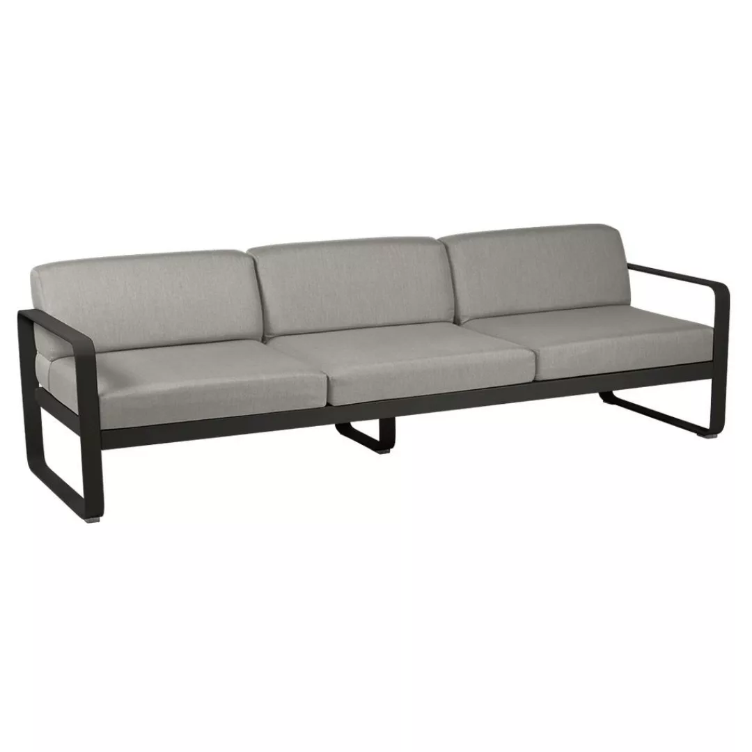 Bellevie 3-Sitzer Lounge-Sofa 42 Lakritze B8 Taupegrau günstig online kaufen