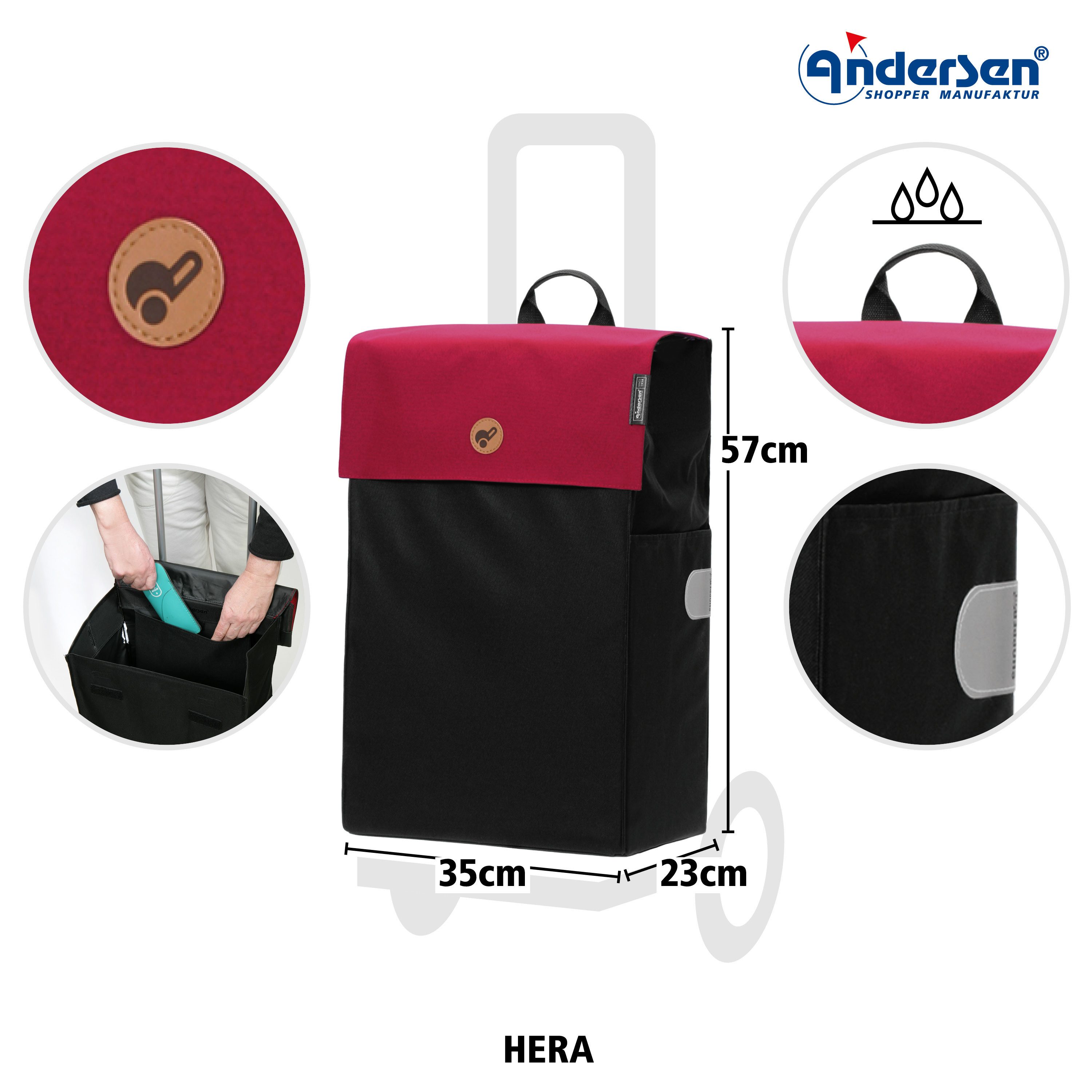 Andersen Einkaufstrolley Andersen Shopper Tasche Hera günstig online kaufen