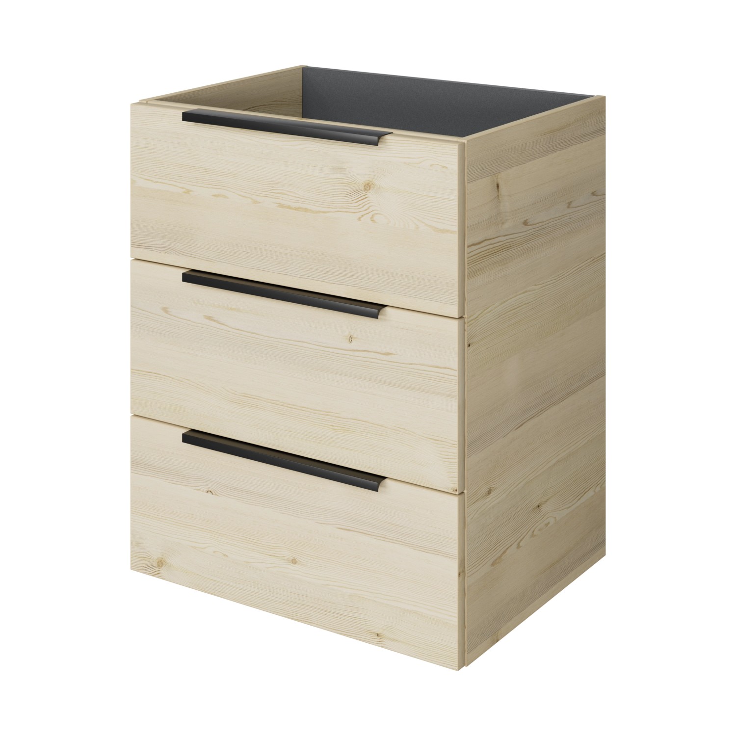 Pelipal Waschbeckenunterschrank Quantum 07 Polar Pinie Quer 59 cm 3 Auszüge günstig online kaufen