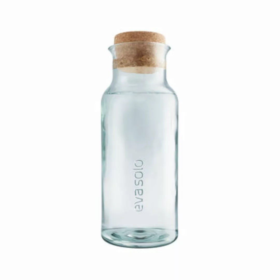 Karaffe Recycled glas transparent / 1 L - Recycling-Glas & Kork - Eva Solo günstig online kaufen