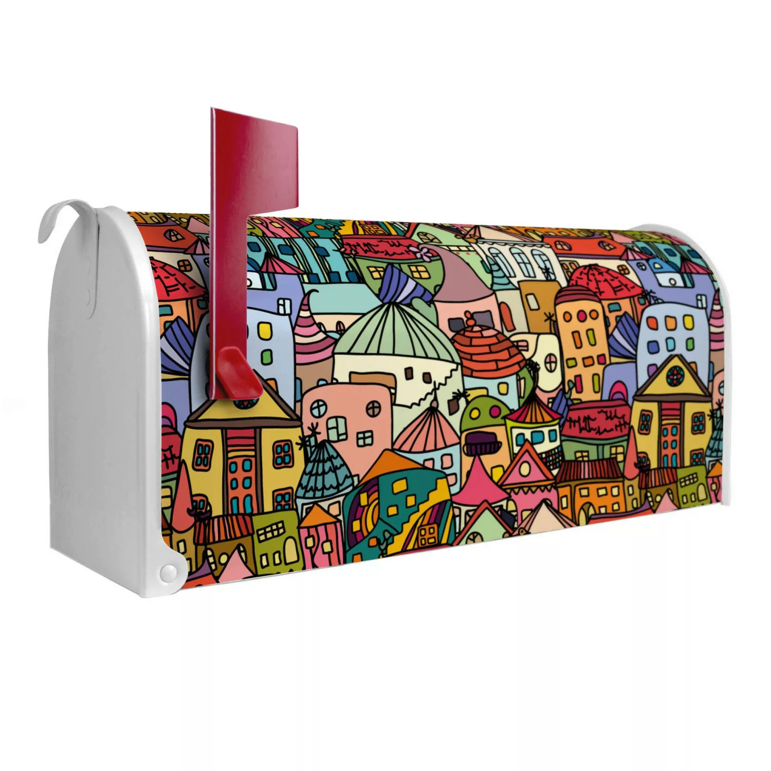 Banjado Amerikanischer Briefkasten Weiß 48x22x16cm US Mailbox Letterbox Pos günstig online kaufen