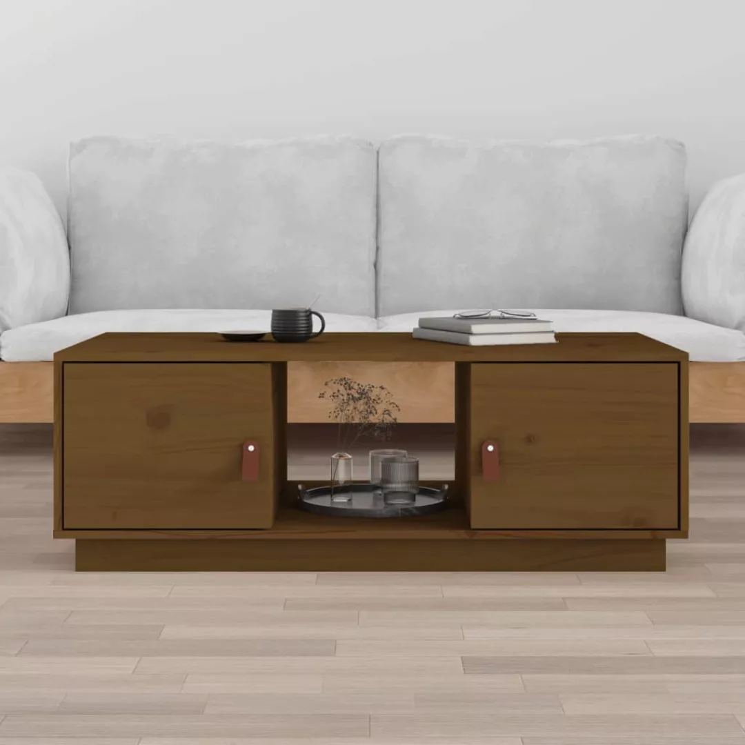 Vidaxl Couchtisch Honigbraun 100x50x35 Cm Massivholz Kiefer günstig online kaufen