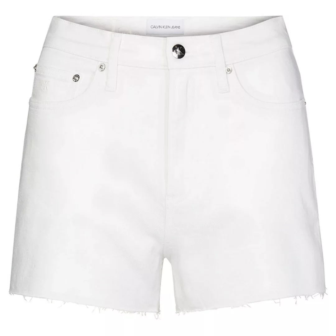 Calvin Klein Jeans High Rise Jeans-shorts 29 Da074 White Rwh Embroidery günstig online kaufen