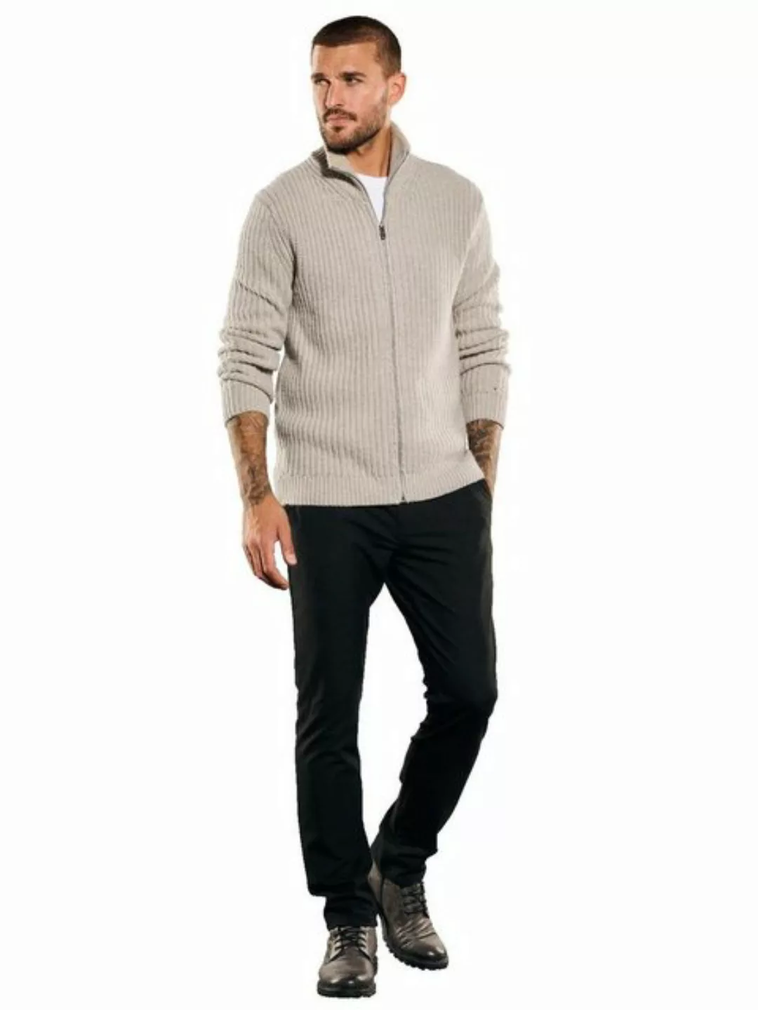 emilio adani Strickjacke Strickjacke mit Stehkragen günstig online kaufen