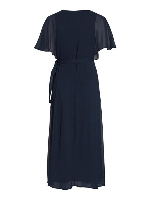 Vila Shirtkleid Elegantes Wickelkleid mit Gürtel Maxi Long Dress VIRILLA (e günstig online kaufen