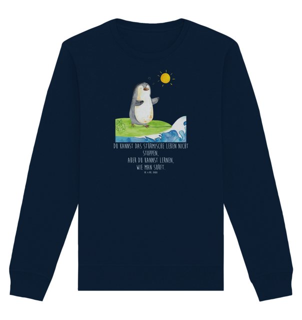 Mr. & Mrs. Panda Longpullover Größe XS Pinguin Surfer - French Navy - Gesch günstig online kaufen