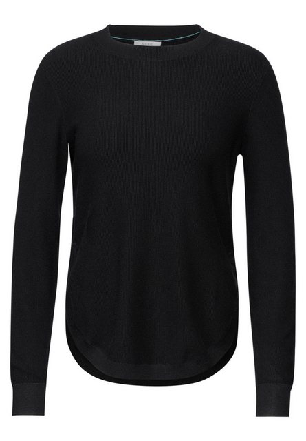 Cecil Sweatshirt Structured Cosy Round Neck günstig online kaufen