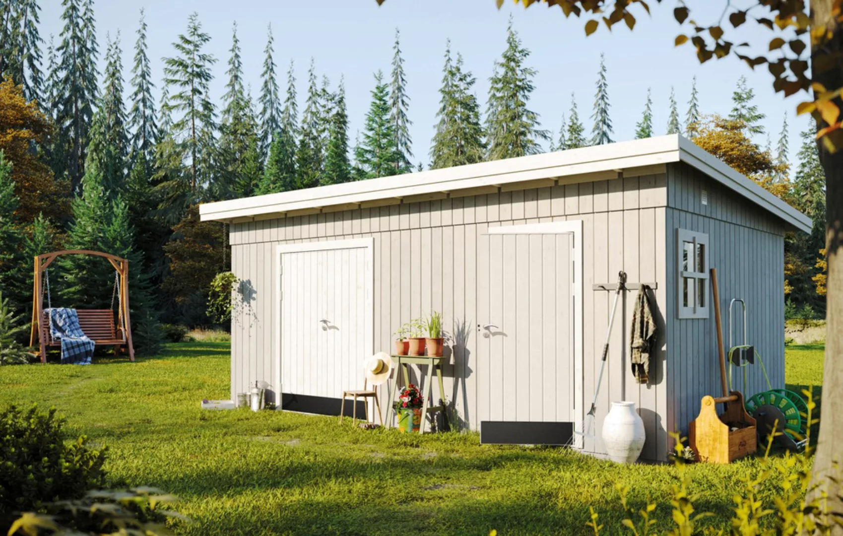 Palmako Gerätehaus "Kalle", natur günstig online kaufen