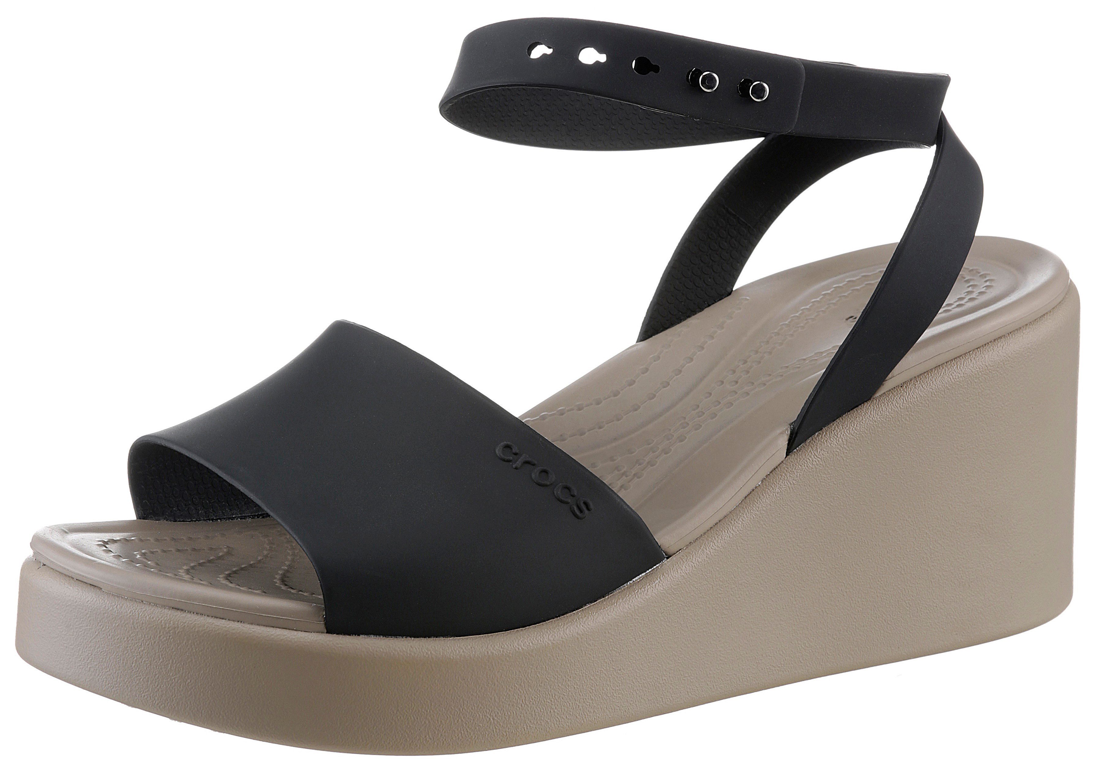 Crocs Brooklyn Ankle Strap Wedge Keilsandalette, günstig online kaufen